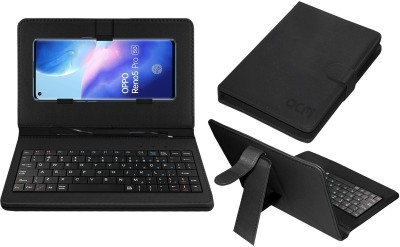 ACM Keyboard Case for Oppo Reno 5 Pro Plus(Black, Cases with Holder, Pack of: 1)