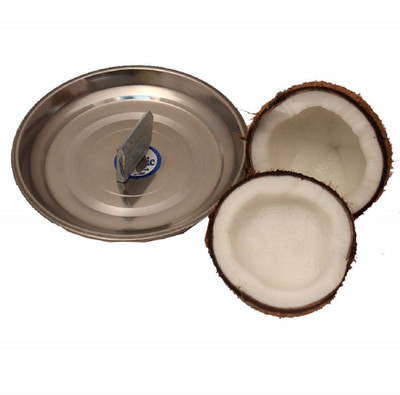 NACIENTE Stainless Steel Coconut Breaker Grater Coconut Scraper(pack of 1 Scraper)