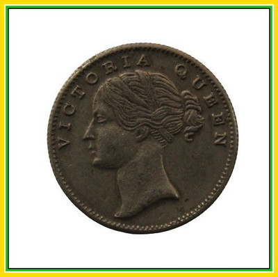 Prideindia Half Rupee 1840 East India Company Victoria Queen India Pack of 1 Extremely Rare Coin Modern Coin Collection(1 Coins)