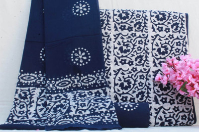 NISHIRE Cotton Blend Floral Print Salwar Suit Material