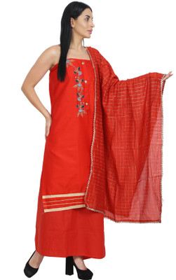 Sublime W Cotton Blend Embroidered Salwar Suit Material