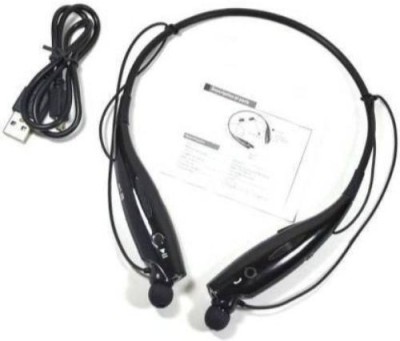 GUGGU UIK_606C_ HBS 730 Neck Band Wireless Bluetooth Headset Bluetooth(Black, In the Ear)