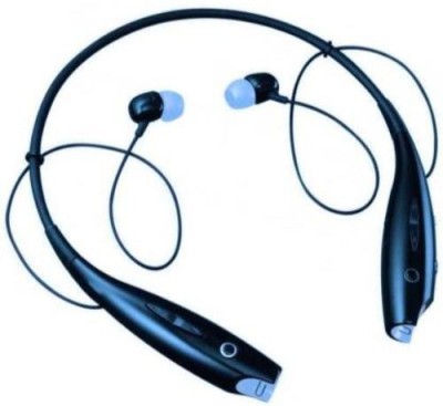 GUGGU TKK_459S_ HBS 730 Neck Band Wireless Bluetooth Headset Bluetooth Headset(Black, In the Ear)