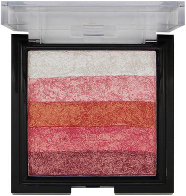 FASHION COLOUR 2 in 1 Shimmer Brick & Blusher shade 01 Highlighter(multicolor)
