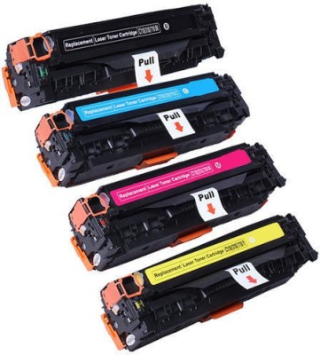KRIKON 125A/CB540A/CB541A/CB542A/CB543A Complete set for HP Color LaserJet CM1312 Black + Tri Color Combo Pack Ink Toner