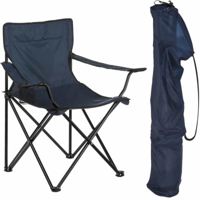 Varnee Portable Folding Chair with Arm Rest Cup Holder and Carrying Foldable Steel, Polyester Inversion Chair