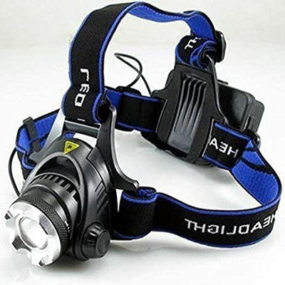HVG TRADERS Headlamps Hunting Headlight Bicycle Camping Head Torch Light led Head lamp LED Headlamp(Black, Blue)