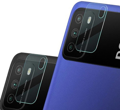 HIRDESH Back Camera Lens Glass Protector for POCO M3(Pack of: 2)