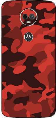 Vcare GadGets Motorola Moto E5 Plus Mobile Skin(Red)