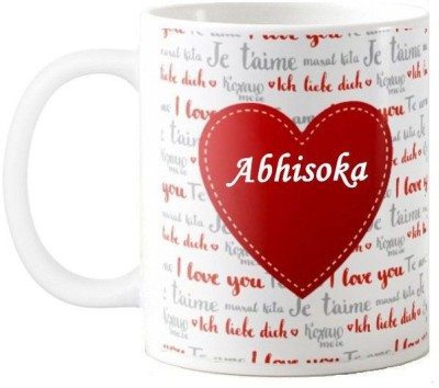 GNS I Love You Abhisoka Romantic Wish 98 Ceramic Coffee Mug(330 ml)