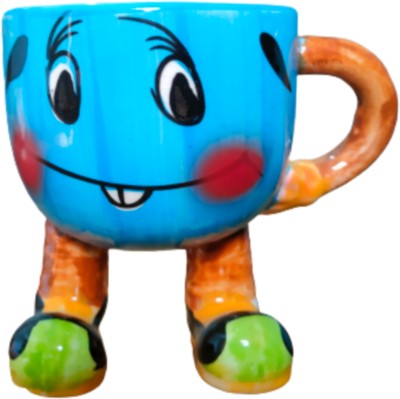 agarwals enterprises SHOE SMILEY MUG (BLUE) Ceramic Coffee Mug(300 ml)