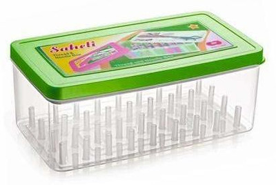 RJ Rojeno Saheli Thread and Needle Box - Big Size 36 spools Empty Thread Box/Tailor Box Set of 1 Sewing Kit