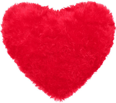 Hush Berry Polyester Fibre Solid Cushion Pack of 1(Red)