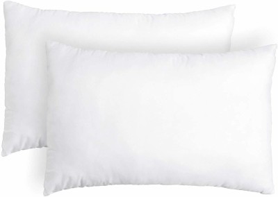 SAMRAT Microfibre Solid Sleeping Pillow Pack of 2(White)