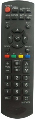 Electvision Remote Control for LED or LCD TV Compatible with Panasonic Televisions (Please Match The Image with Your Existing Remote Before Placing The Order Before) Panasonic LED / LCD TV Remote Controller(Black)