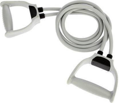 BADSHAH AND KHALIFA Double Resistance Bands Toning Tube Exerciser with D Handle (Multicolor) Resistance Tube(White)