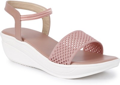 Myshtezia Women Wedges(Pink , 7)