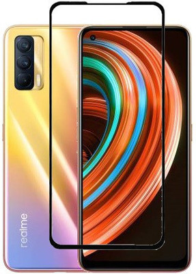 HOBBYTRONICS Edge To Edge Tempered Glass for REALME 8 PRO(Pack of 1)