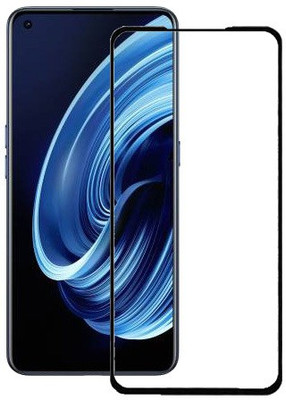 HOBBYTRONICS Edge To Edge Tempered Glass for REALME 8 PRO(Pack of 1)