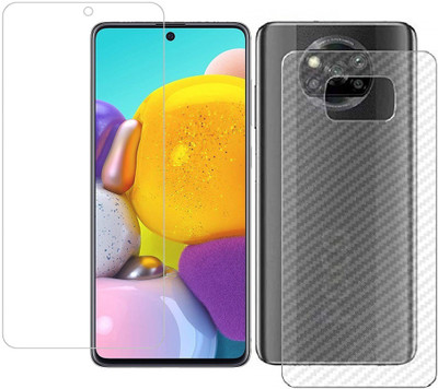 HOBBYTRONICS Front and Back Screen Guard for Poco X3(Pack of 1)