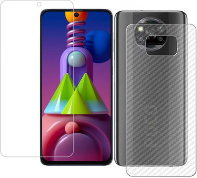 HOBBYTRONICS Front and Back Screen Guard for Poco X3(Pack of 1)