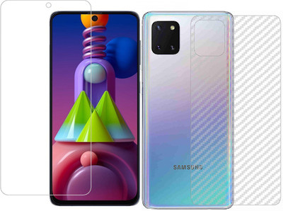 HOBBYTRONICS Front and Back Screen Guard for Samsung Note 10 Lite(Pack of 1)