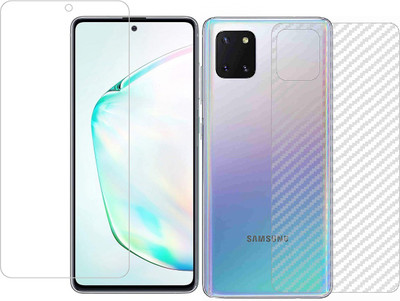 HOBBYTRONICS Front and Back Screen Guard for Samsung Note 10 Lite(Pack of 1)