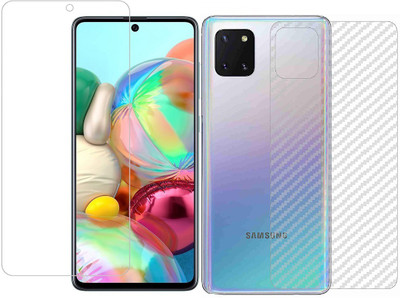 HOBBYTRONICS Front and Back Screen Guard for Samsung Note 10 Lite(Pack of 1)