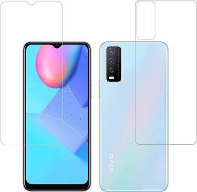 PR SMART Front and Back Tempered Glass for Vivo Y12s(Pack of 2)
