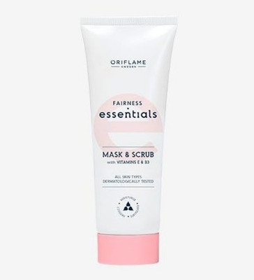 Oriflame Sweden Essential Fairness Face Mask and Scrub with Vitamin E & B3 Scrub(75 ml)