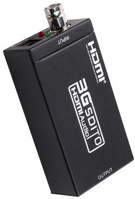 techut SDI TO HDMI CONVERTER ADAPTER 3G /SD/HD-SDI SIGNALS TO HDMI SUPPORT 1080P Media Streaming Device(Black)