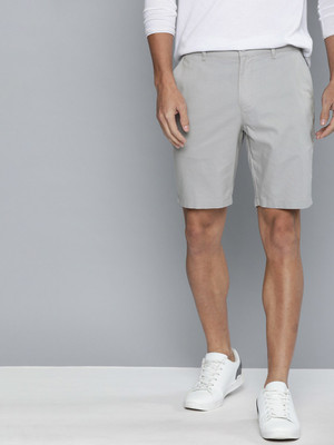 Mast & Harbour Solid Men Grey Chino Shorts