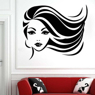 amazinghubsolution 60 cm a...dacalsalon334 Self Adhesive Sticker(Pack of 1)