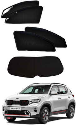 AuTO ADDiCT Side Window Sun Shade For Kia(Black)