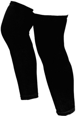GAIBOVA WOOLEN KNEE CAP LEG WARMER LONG SOCKS KNEE, CALF & THIGH SUPPORT_Black Knee Support(Black)