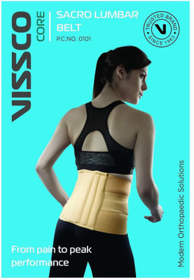VISSCO Sacro Lumbar Belt with Double Strapping New Design -Medium Back / Lumbar Support