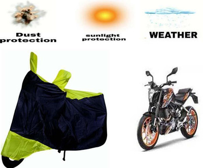 PRPaccessories Waterproof Two Wheeler Cover for KTM(Duke 200, Green, Blue)