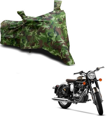 Gavya Waterproof Two Wheeler Cover for Royal Enfield(Classic 500, Multicolor)
