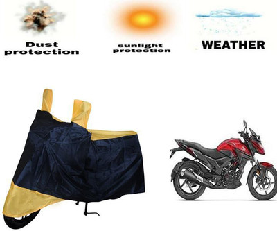 PRPaccessories Waterproof Two Wheeler Cover for Honda(X-Blade, Yellow, Blue)