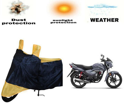 PRPaccessories Waterproof Two Wheeler Cover for Honda(CB Shine, Blue, Yellow)