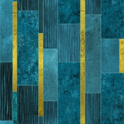 DWELLSINDIA Decorative Blue Wallpaper(244 cm x 41 cm)