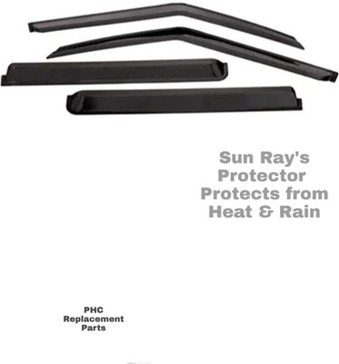 PHC For Front, Rear Wind Deflector(Tinted Maruti Baleno)