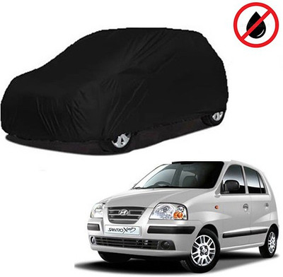 Motoren Car Cover For Hyundai Santro Xing (With Mirror Pockets)(Black, For 2017 Models)