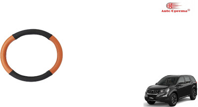 Auto Oprema Steering Cover For Mahindra XUV 500(Black, Tan, Leatherite)