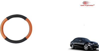 Auto Oprema Steering Cover For Mercedes Benz E250(Black, Tan, Leatherite)