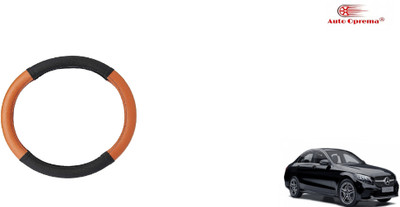 Auto Oprema Steering Cover For Mercedes Benz C220(Black, Tan, Leatherite)