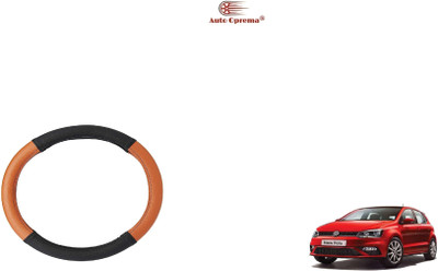 Auto Oprema Steering Cover For Volkswagen Polo GT(Black, Tan, Leatherite)