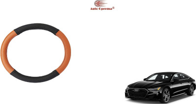 Auto Oprema Steering Cover For Audi A8(Black, Tan, Leatherite)