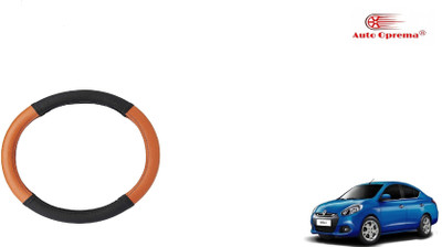 Auto Oprema Steering Cover For Renault Scala(Black, Tan, Leatherite)