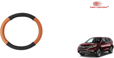 Auto Oprema Steering Cover For Honda CR-V(Black, Tan, Leatherite)